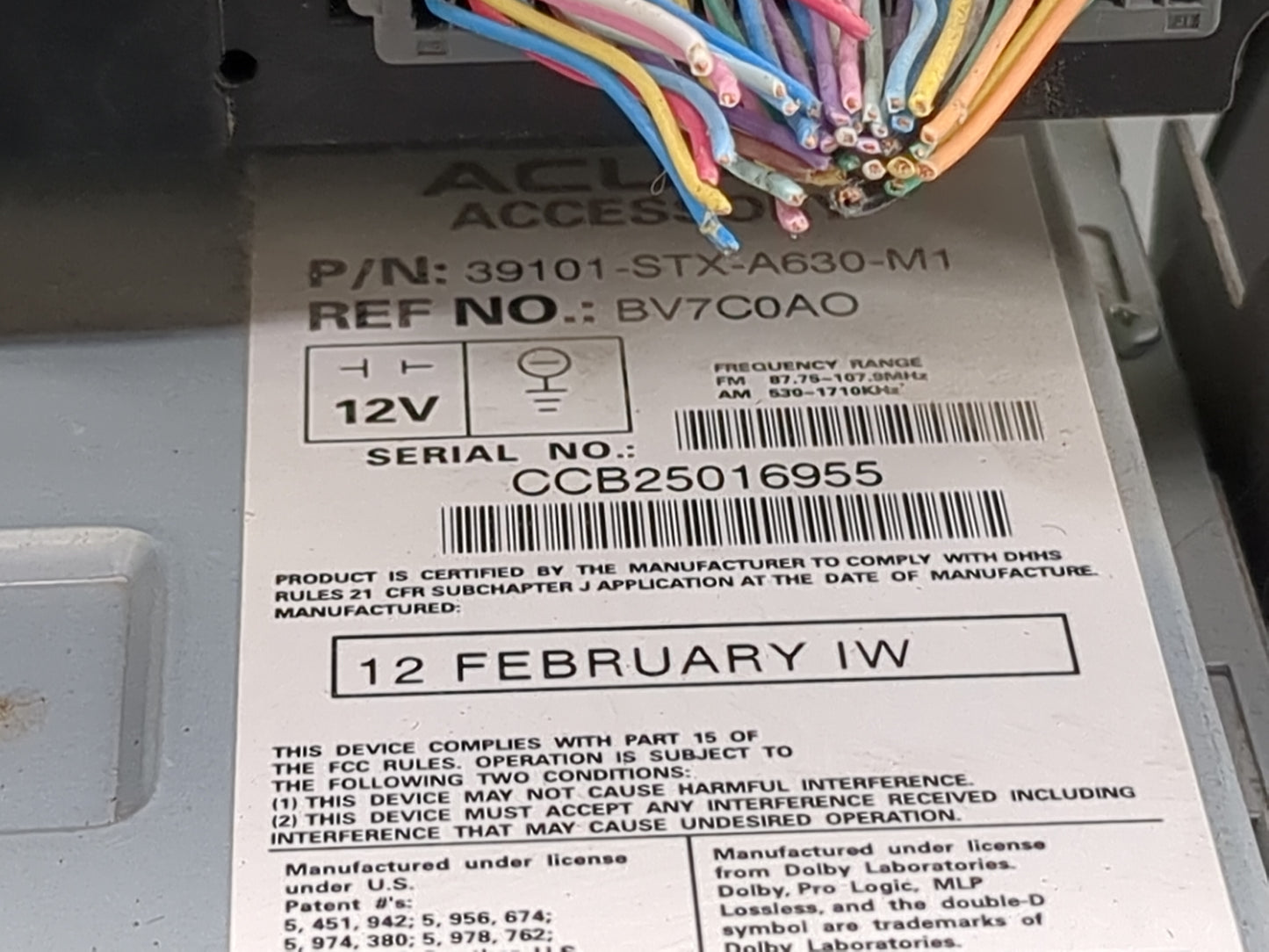 2010-2013 Acura Mdx Radio Control Panel - Oemusedautoparts1.com
