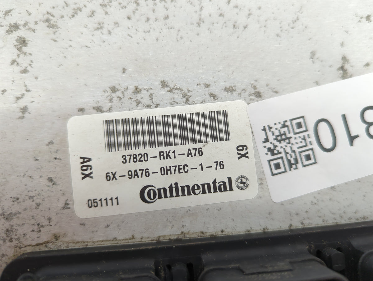 2012 Acura Tl PCM Engine Control Computer ECU ECM PCU OEM P/N:37820-RK1-A76 6X-9A76-0H7EC-1-76 Fits OEM Used Auto Parts - Oe