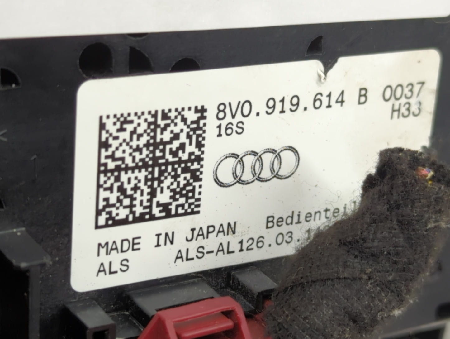 Audi A3 Radio Control Panel - Oemusedautoparts1.com