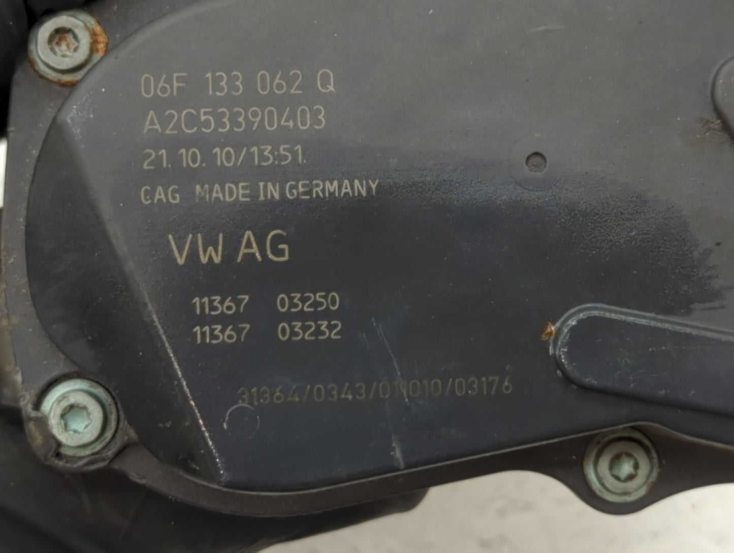 2006-2018 Audi A3 Throttle Body P/N:A2C53390403 06F 133 062 Q Fits OEM Used Auto Parts - Oemusedautoparts1.com