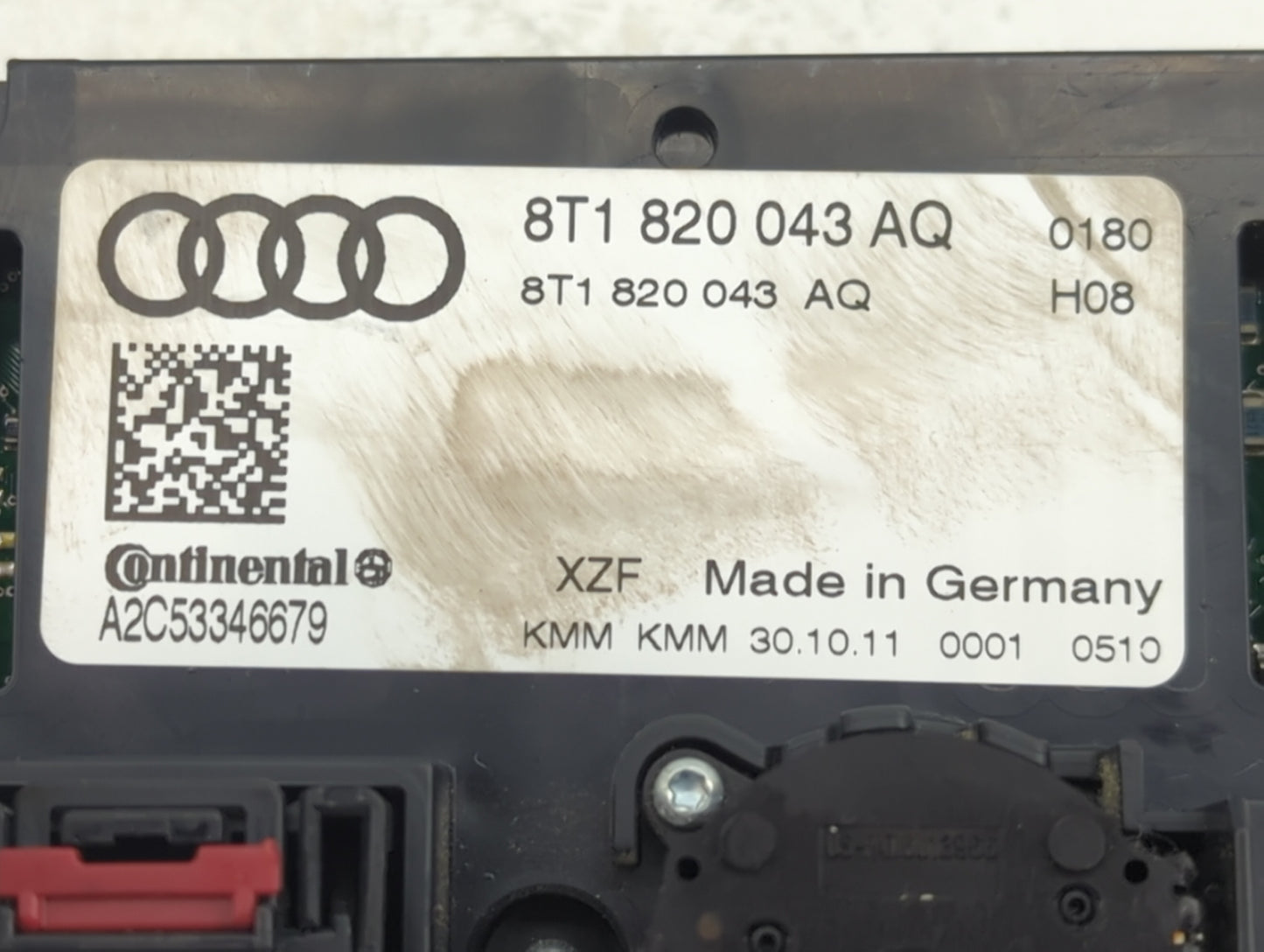 2009-2012 Audi A4 Climate Control Module Temperature AC/Heater Replacement P/N:8T1820043AQ Fits Fits 2008 2009 2010 2011 201