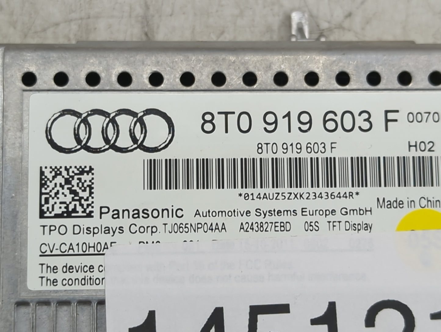 2009-2016 Audi A4 Information Display Screen - Oemusedautoparts1.com
