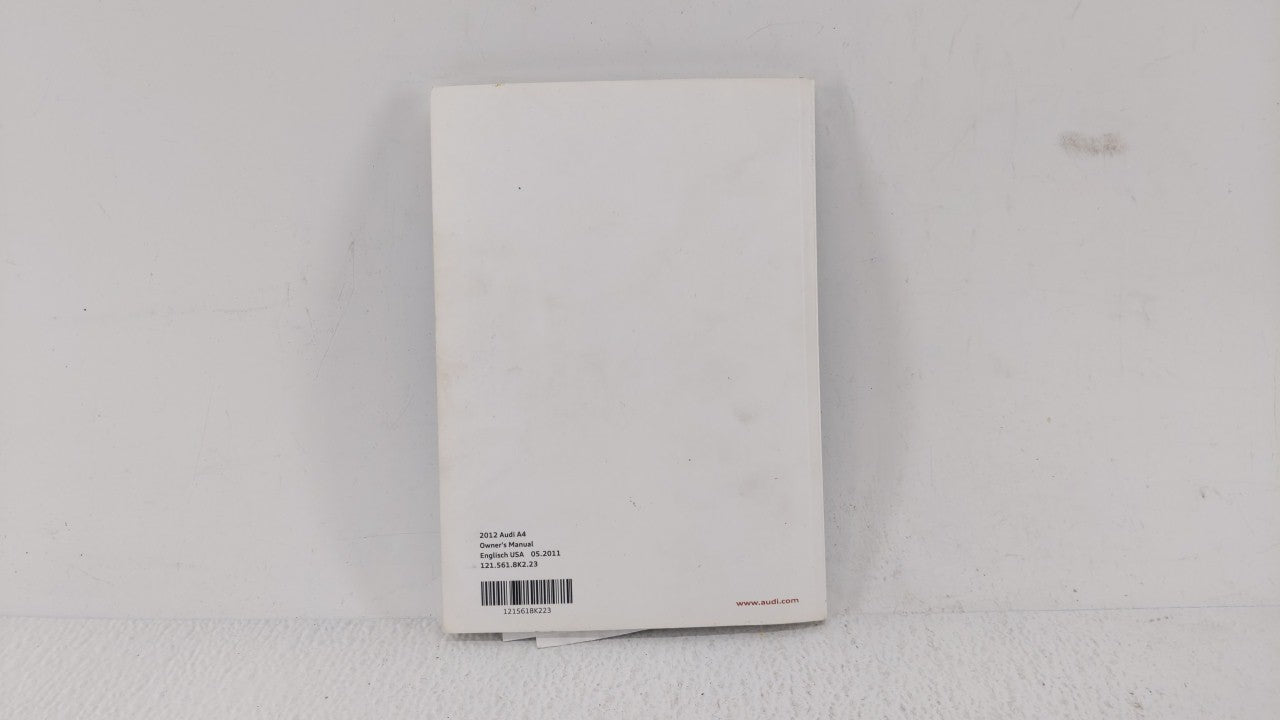 2012 Audi A4 Owners Manual Book Guide OEM Used Auto Parts - Oemusedautoparts1.com