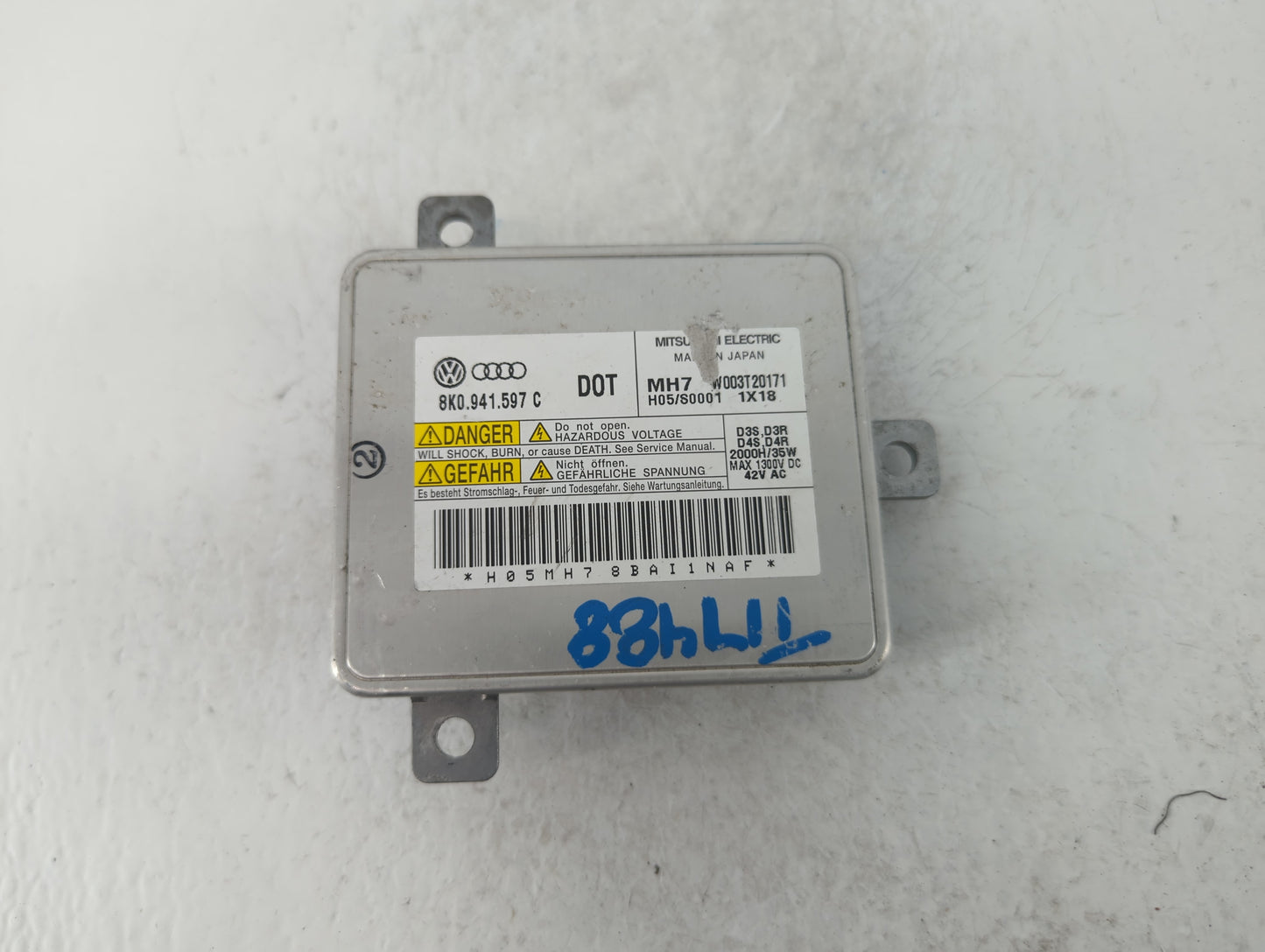 2009-2012 Audi A4 Headlight Ballast Head Light - Oemusedautoparts1.com