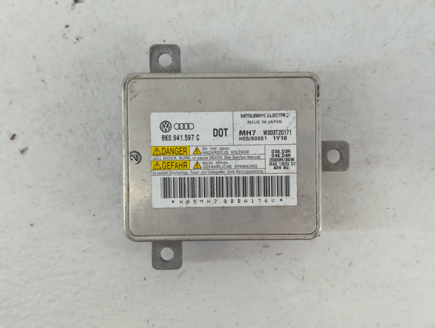 2009-2012 Audi A4 Headlight Ballast Head Light - Oemusedautoparts1.com