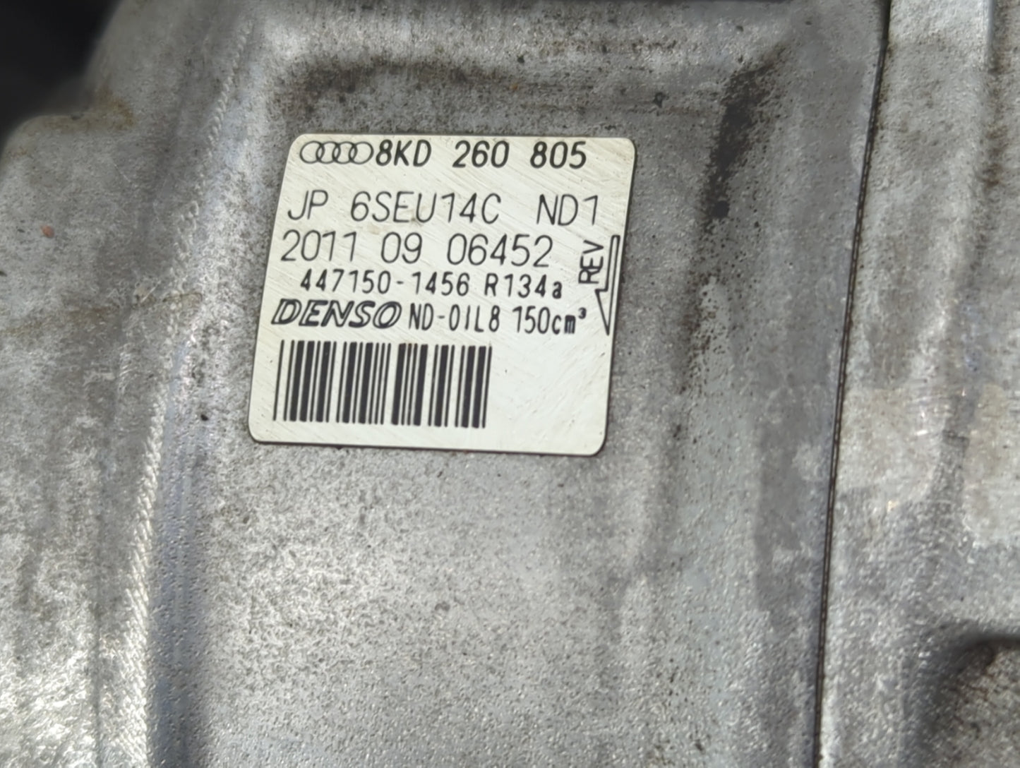 2010-2012 Audi A5 Air Conditioning A/c Ac Compressor Oem - Oemusedautoparts1.com