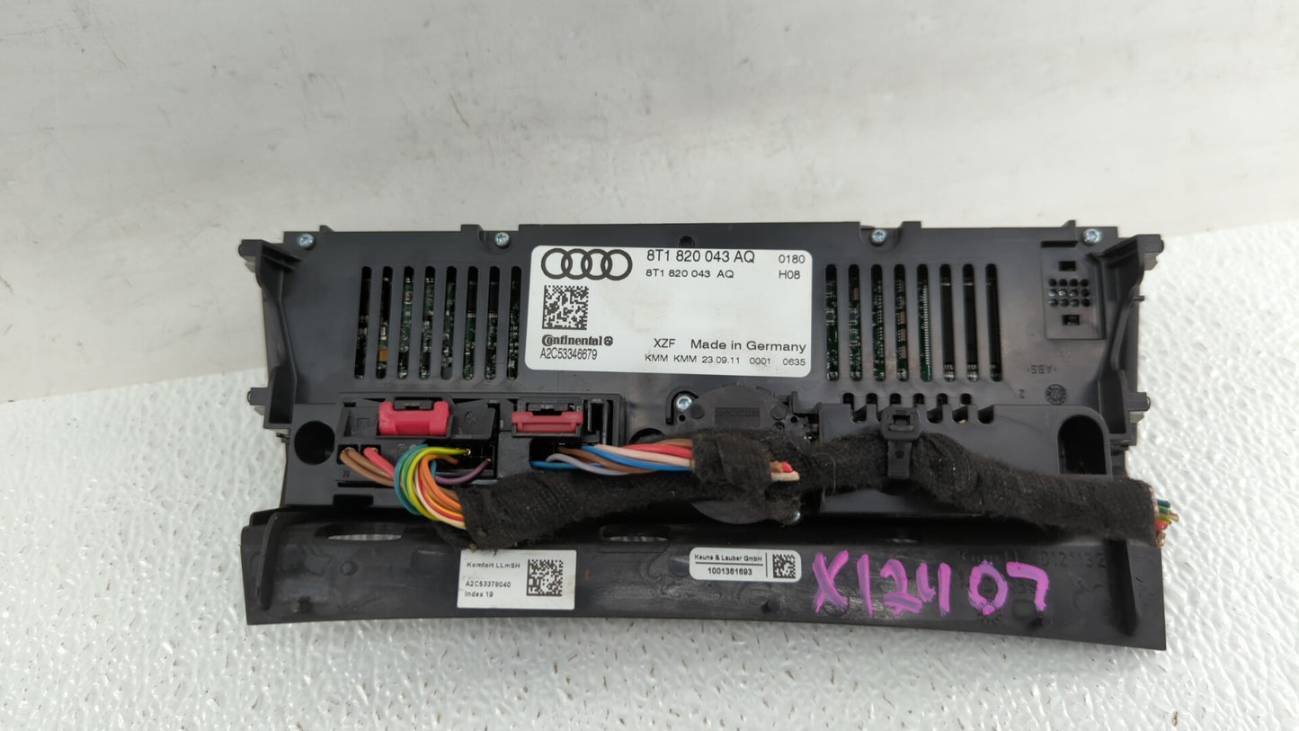 2010-2013 Audi A5 Climate Control Module Temperature AC/Heater Replacement P/N:8T1820043AL 8T1 820 043 AQ Fits OEM Used Auto