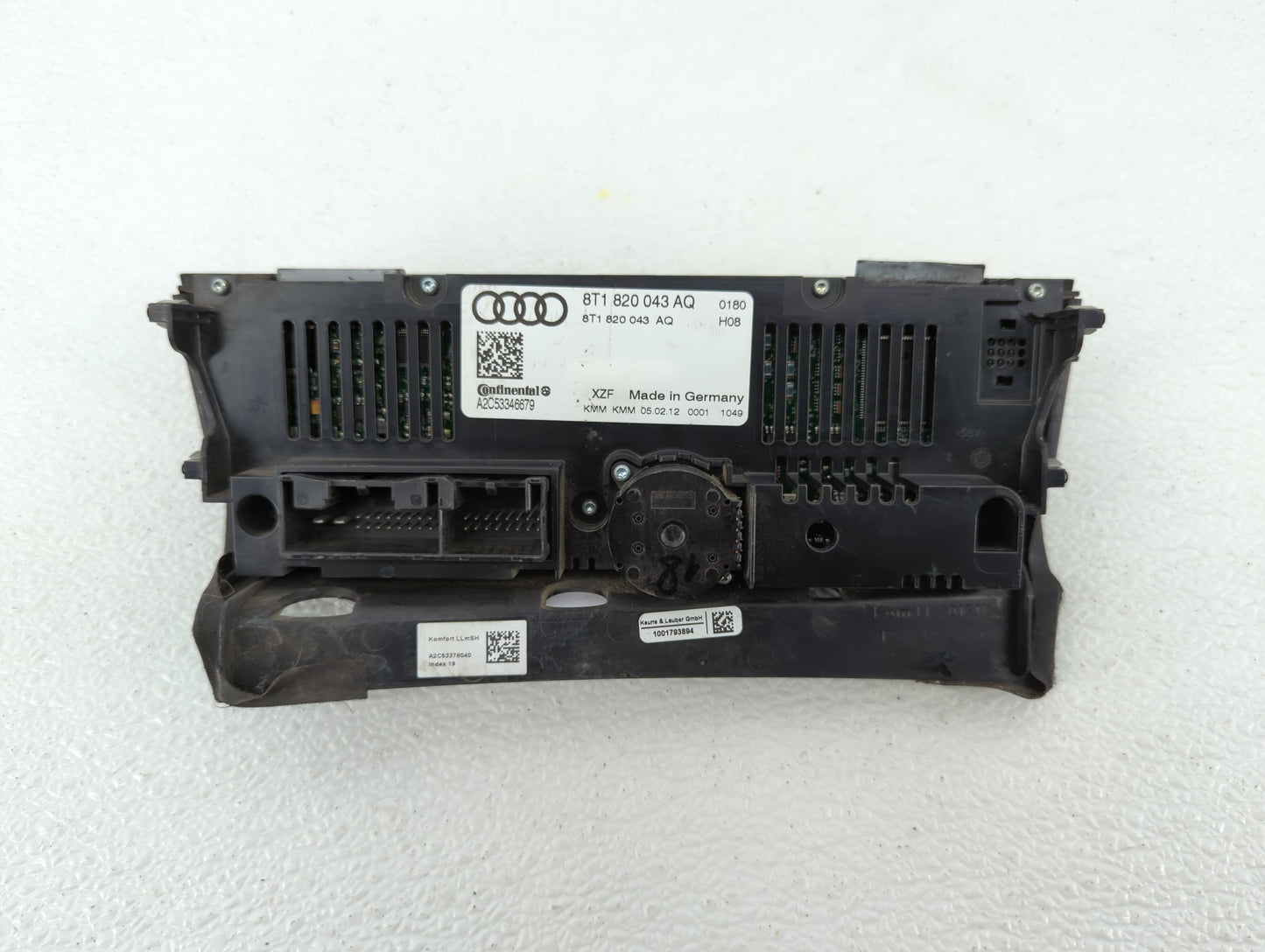 2010-2013 Audi A5 Climate Control Module Temperature AC/Heater Replacement P/N:8T1820043AL 8T1 820 043 AQ Fits OEM Used Auto