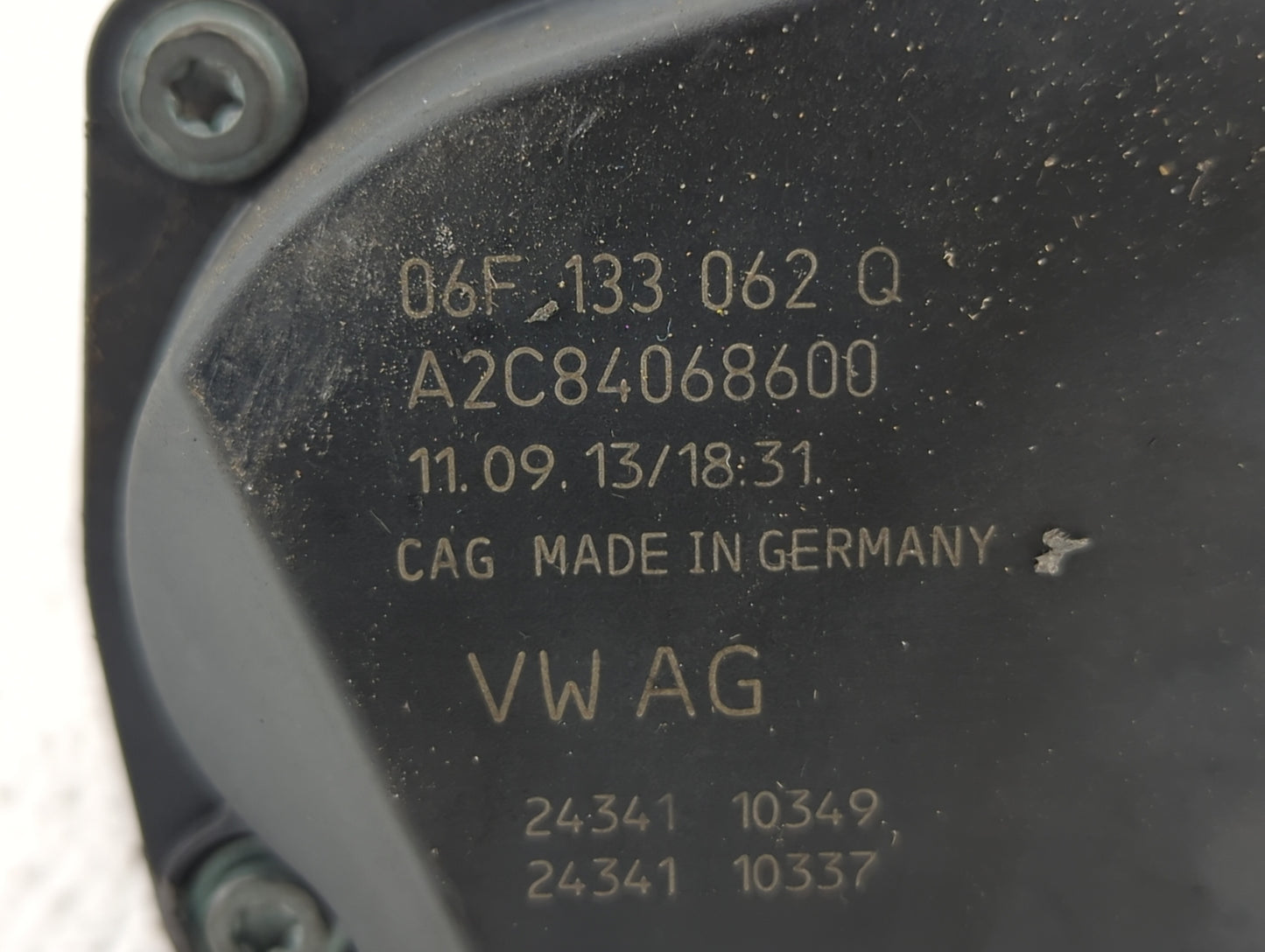 2010-2017 Audi A5 Throttle Body P/N:06F 133 062 T 06F 133 062 Q Fits OEM Used Auto Parts - Oemusedautoparts1.com