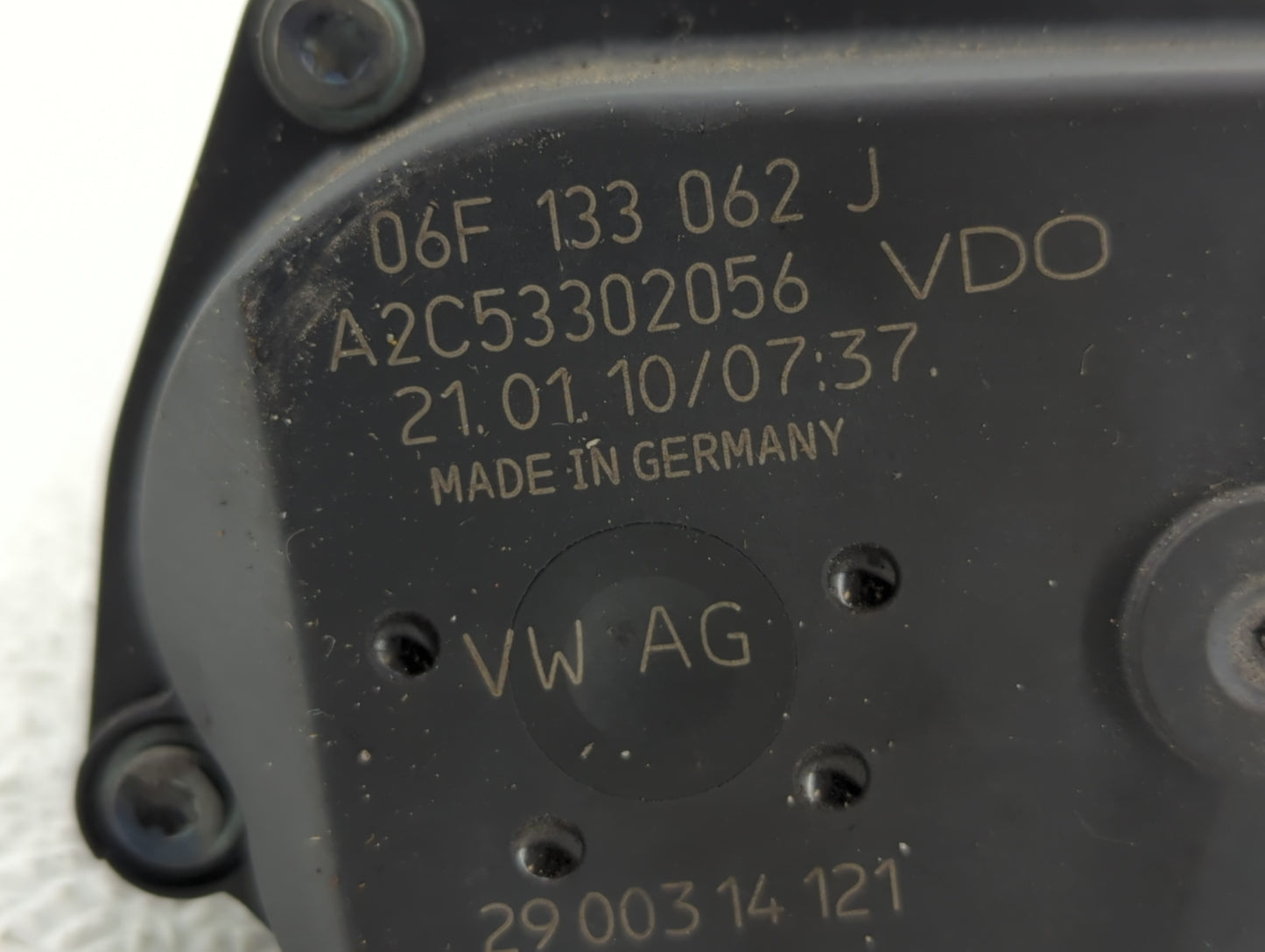 2010-2017 Audi A5 Throttle Body P/N:06F 133 062 T 06F 133 062 Q Fits OEM Used Auto Parts - Oemusedautoparts1.com