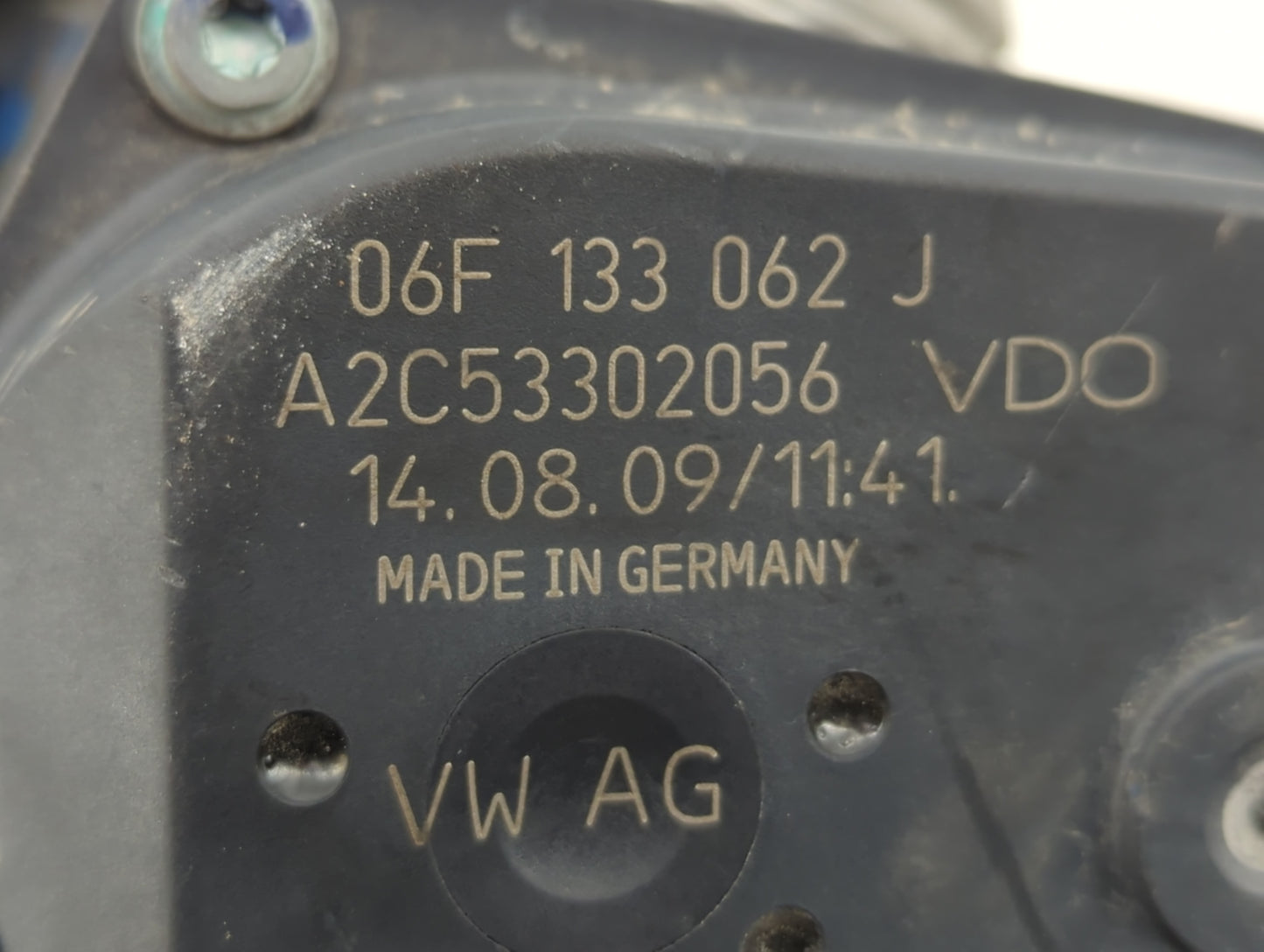 2010-2017 Audi A5 Throttle Body P/N:A2C53390403 06F 133 062 Q Fits OEM Used Auto Parts - Oemusedautoparts1.com