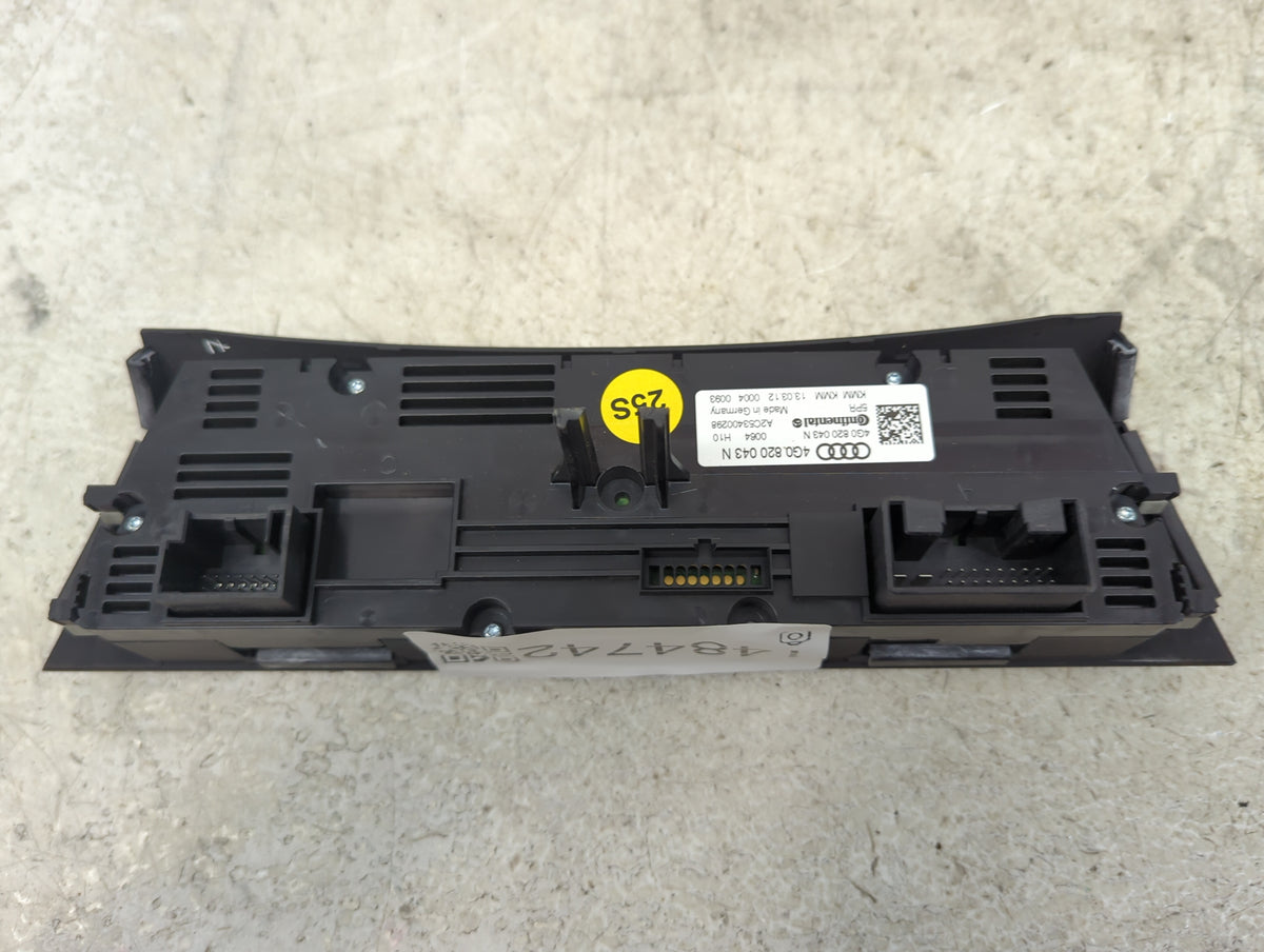 2012-2015 Audi A6 Climate Control Module Temperature AC/Heater Replacement P/N:4G0820043N A2C53400298 Fits OEM Used Auto Par