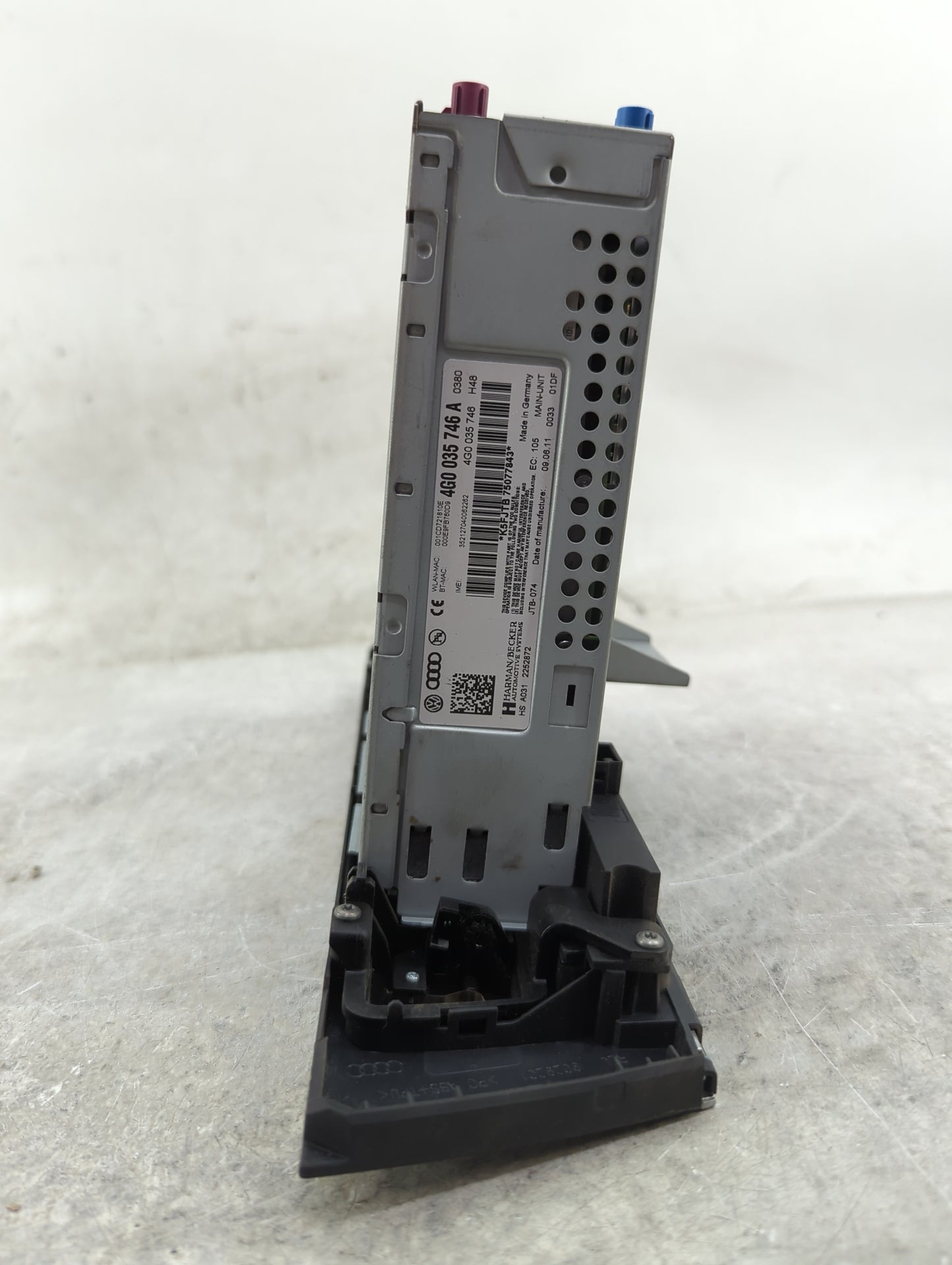 2012-2015 Audi A7 Radio AM FM Cd Player Receiver Replacement P/N:4G0035746A 4G0035746 Fits Fits 2012 2013 2014 2015 OEM Used