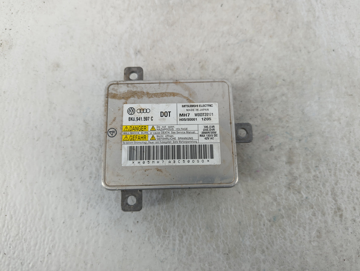2012-2012 Audi Q5 Headlight Ballast Head Light - Oemusedautoparts1.com