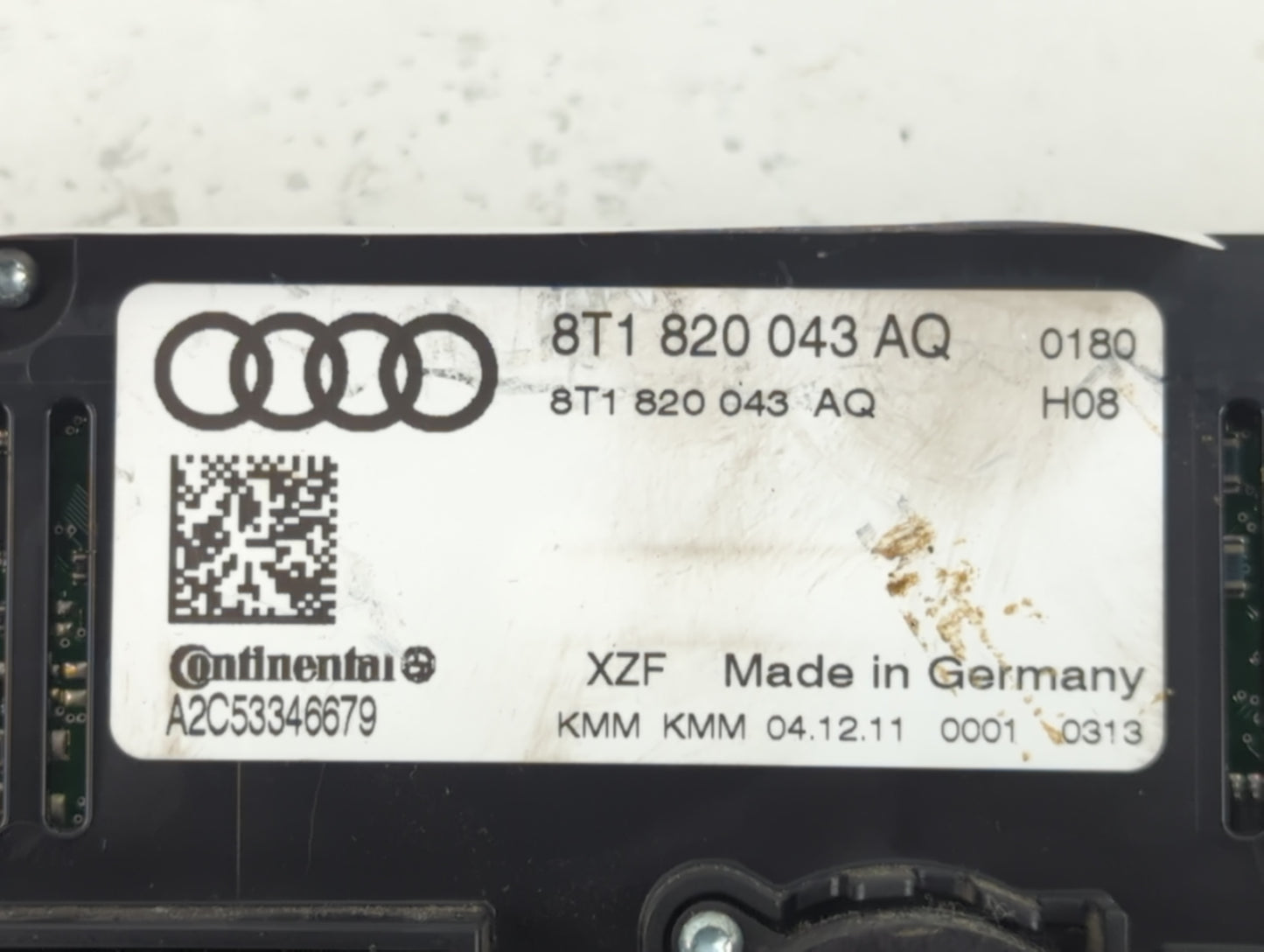2009-2012 Audi Q5 Climate Control Module Temperature AC/Heater Replacement P/N:8T1 820 043 AQ Fits OEM Used Auto Parts - Oem