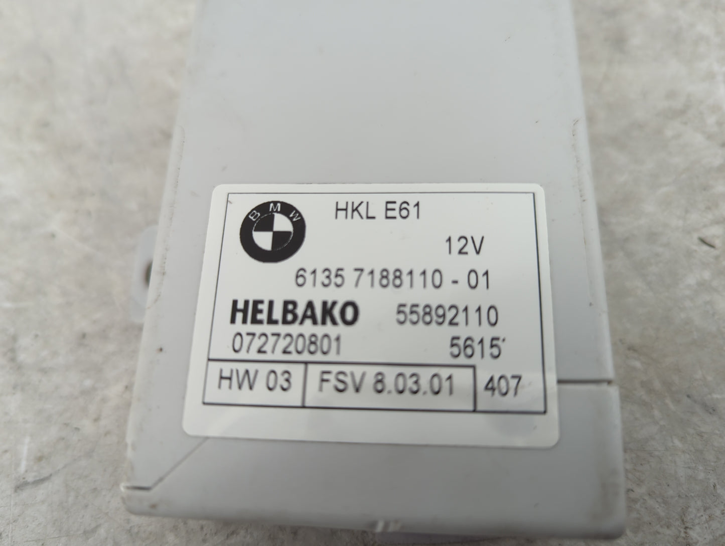 Bmw 328i Fuel Pump Control Module 6135 7188110-01|55892110|072720801 - Oemusedautoparts1.com