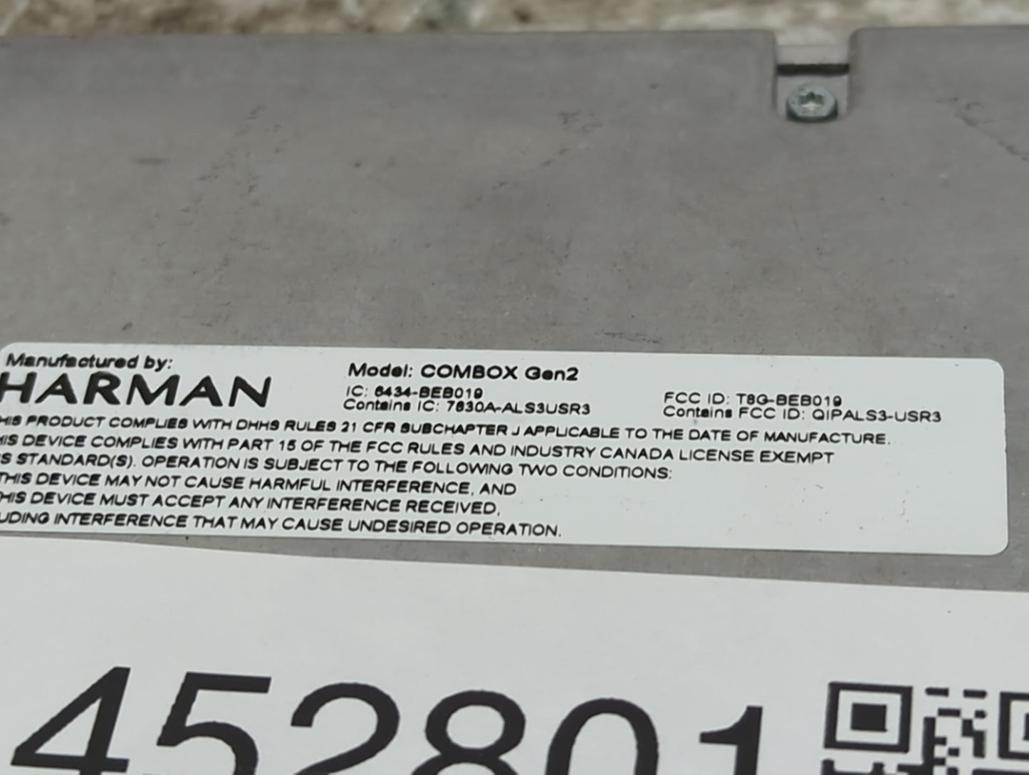 2012-2015 Bmw 328i Telematics Control Module 1452801 - Oemusedautoparts1.com
