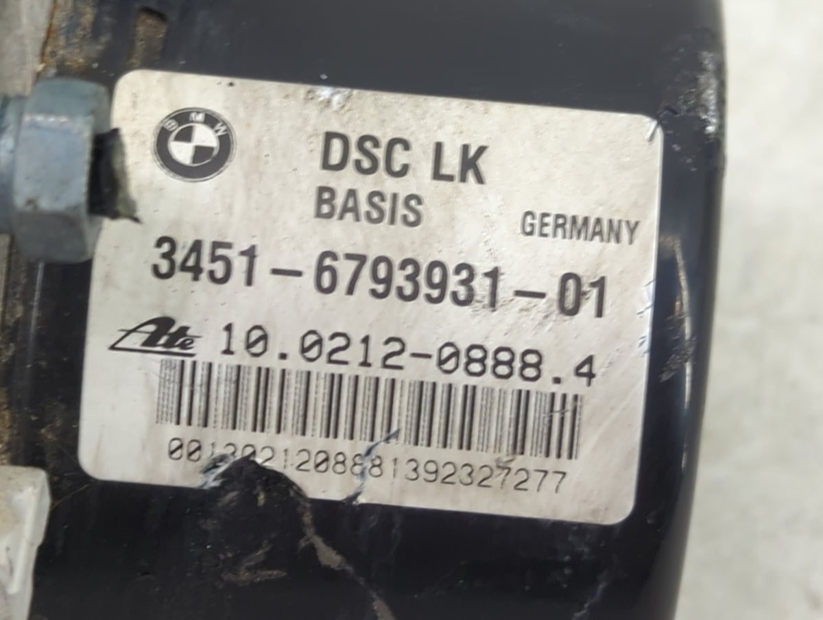 2012-2013 Bmw 328i Anti-Lock Brake ABS Pump Module Actuator OEM P/N:3451-6793931-01 10.0212-0888.4 Fits Fits 2012 2013 OEM U