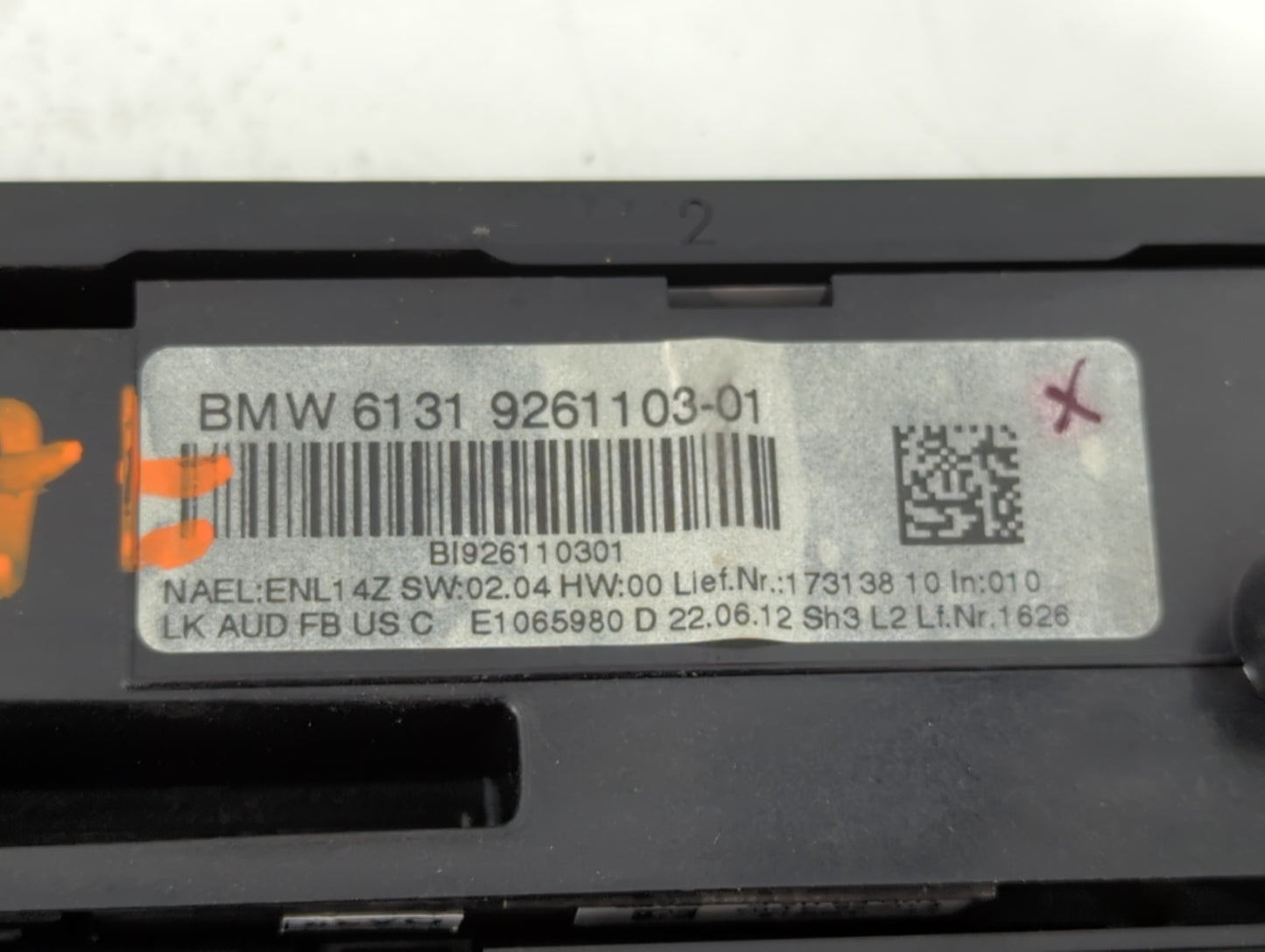 2012-2014 Bmw 328i Climate Control Module Temperature AC/Heater Replacement P/N:6131 9261103-01 Fits Fits 2012 2013 2014 OEM