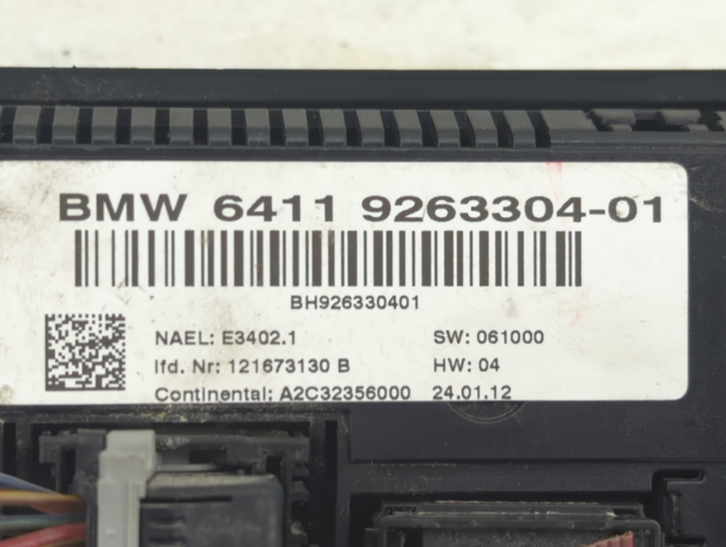 2011-2013 Bmw 328i Climate Control Module Temperature AC/Heater Replacement P/N:9263304-01 Fits Fits 2011 2012 2013 OEM Used