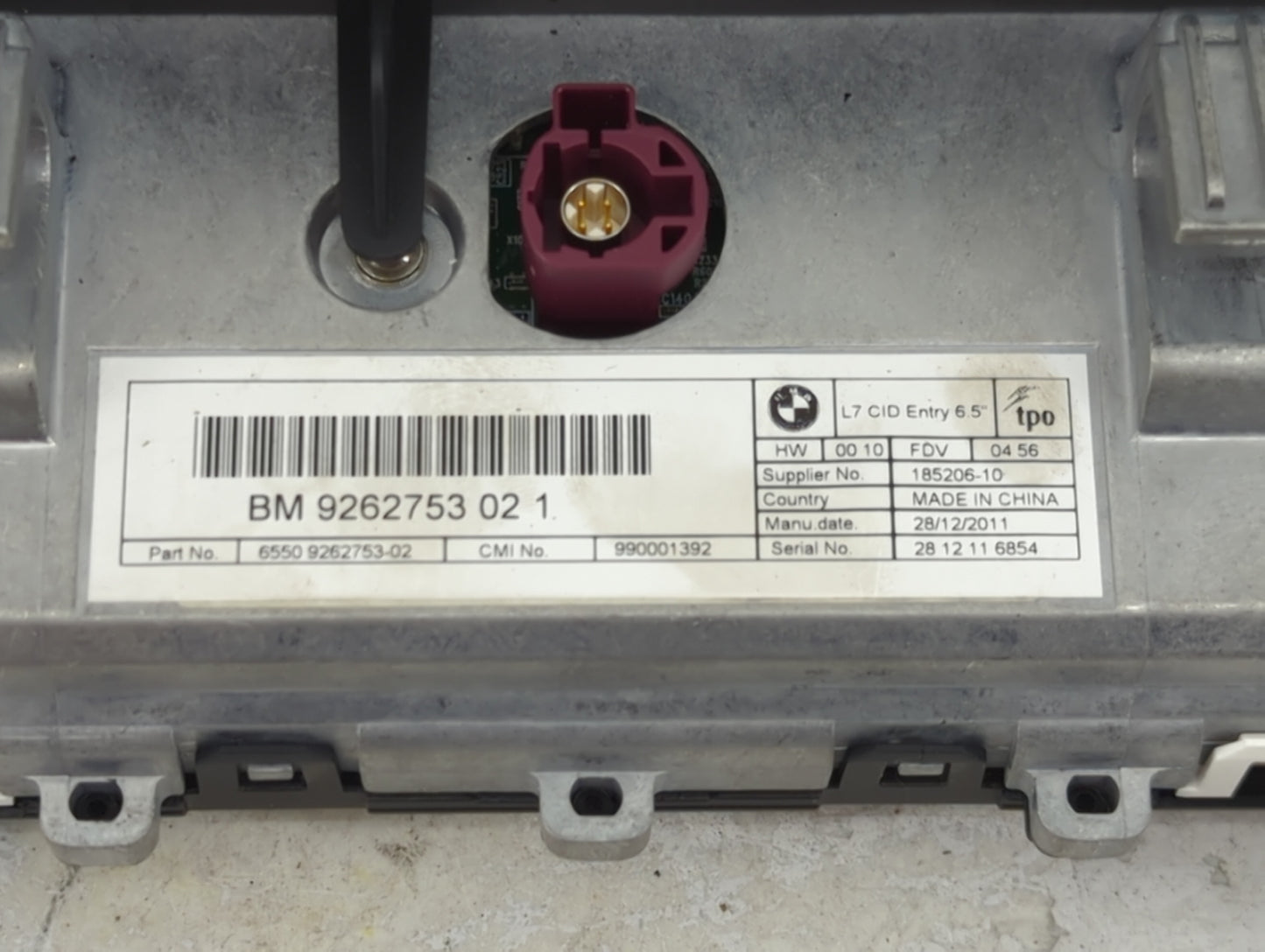 2012-2016 Bmw 328i Information Display Screen - Oemusedautoparts1.com
