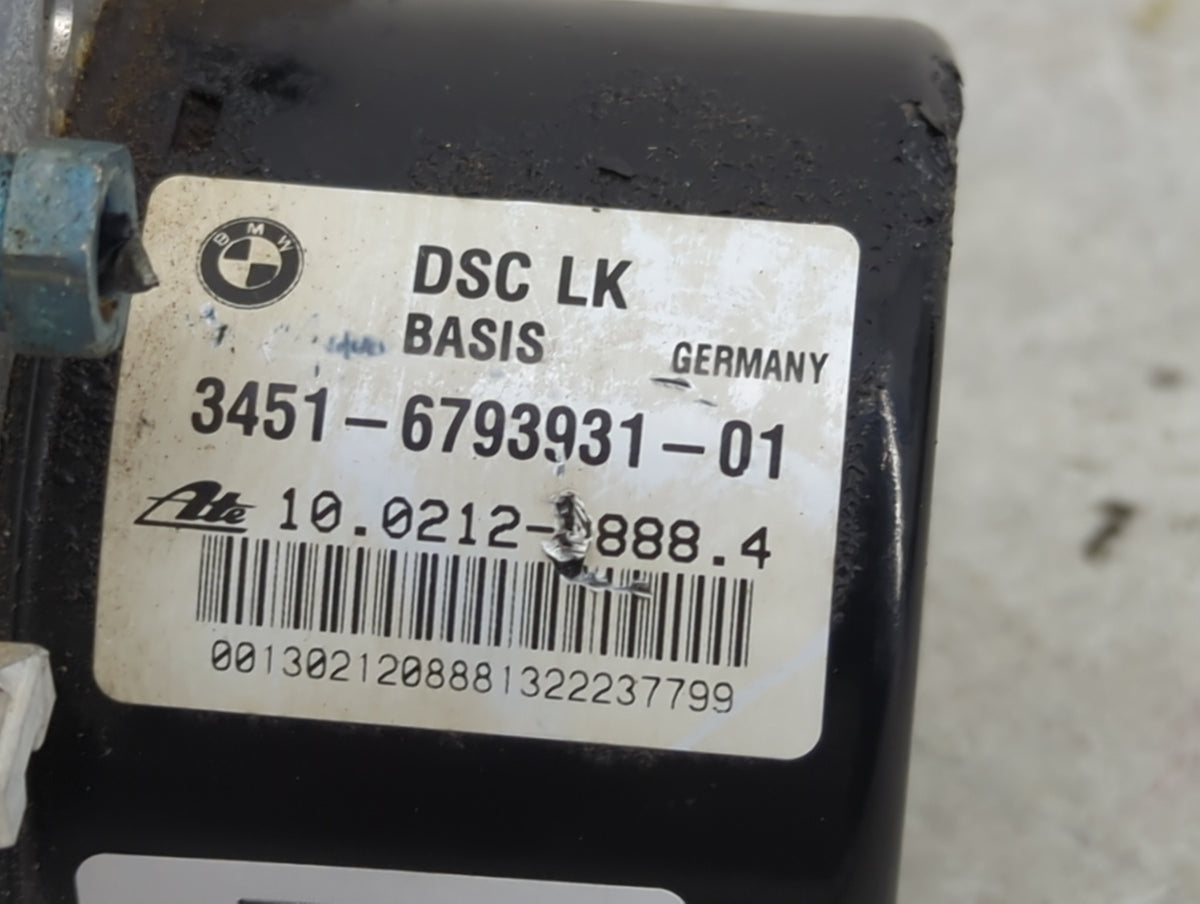 2012-2013 Bmw 328i Anti-Lock Brake ABS Pump Module Actuator OEM P/N:3451-6793931-01 Fits Fits 2012 2013 OEM Used Auto Parts