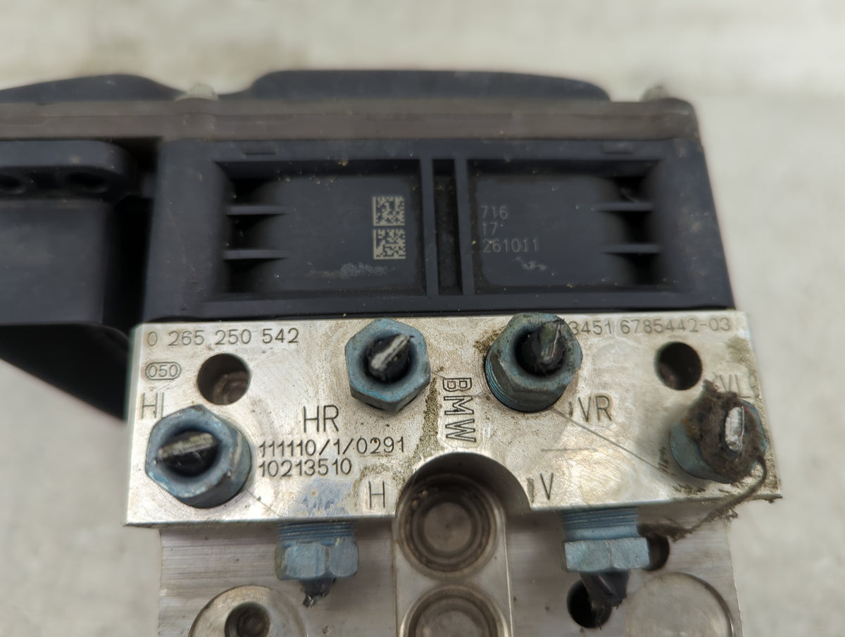 2011-2012 Bmw 528i Anti-Lock Brake ABS Pump Module Actuator OEM P/N:0265250542 34516785442-03, 10213510 Fits Fits 2011 2012