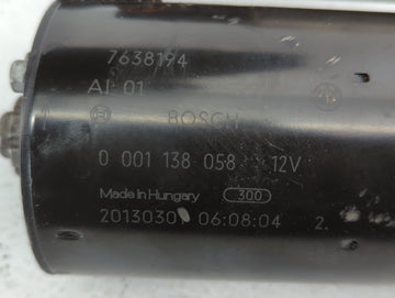 2012-2013 Bmw 528i Car Starter Motor Solenoid OEM P/N:0001138058 0 001 138 058 Fits Fits 2011 2012 2013 2014 2015 2016 2017 2018 OEM Used Auto Parts