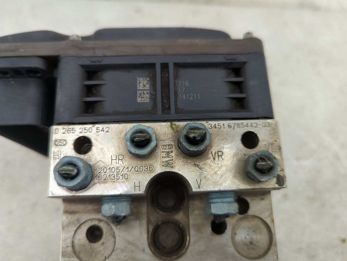 2011-2012 Bmw 535i Anti-Lock Brake ABS Pump Module Actuator OEM P/N:0265250542 34516785442-03, 10213510 Fits Fits 2011 2012