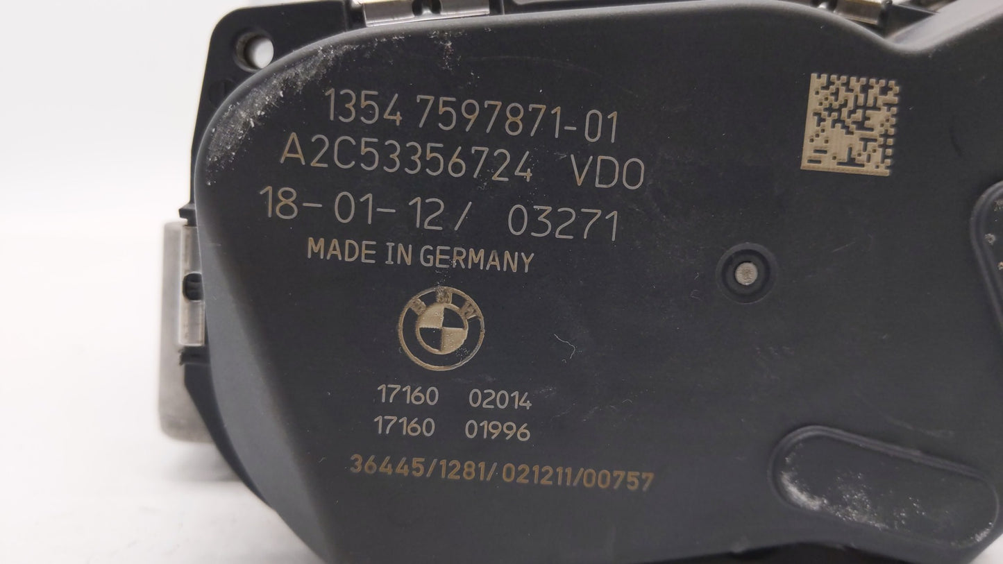 2010-2017 Bmw 535i Throttle Body P/N:7597871 1354 7597871 Fits Fits 2010 2011 2012 2013 2014 2015 2016 2017 2018 2019 OEM Us