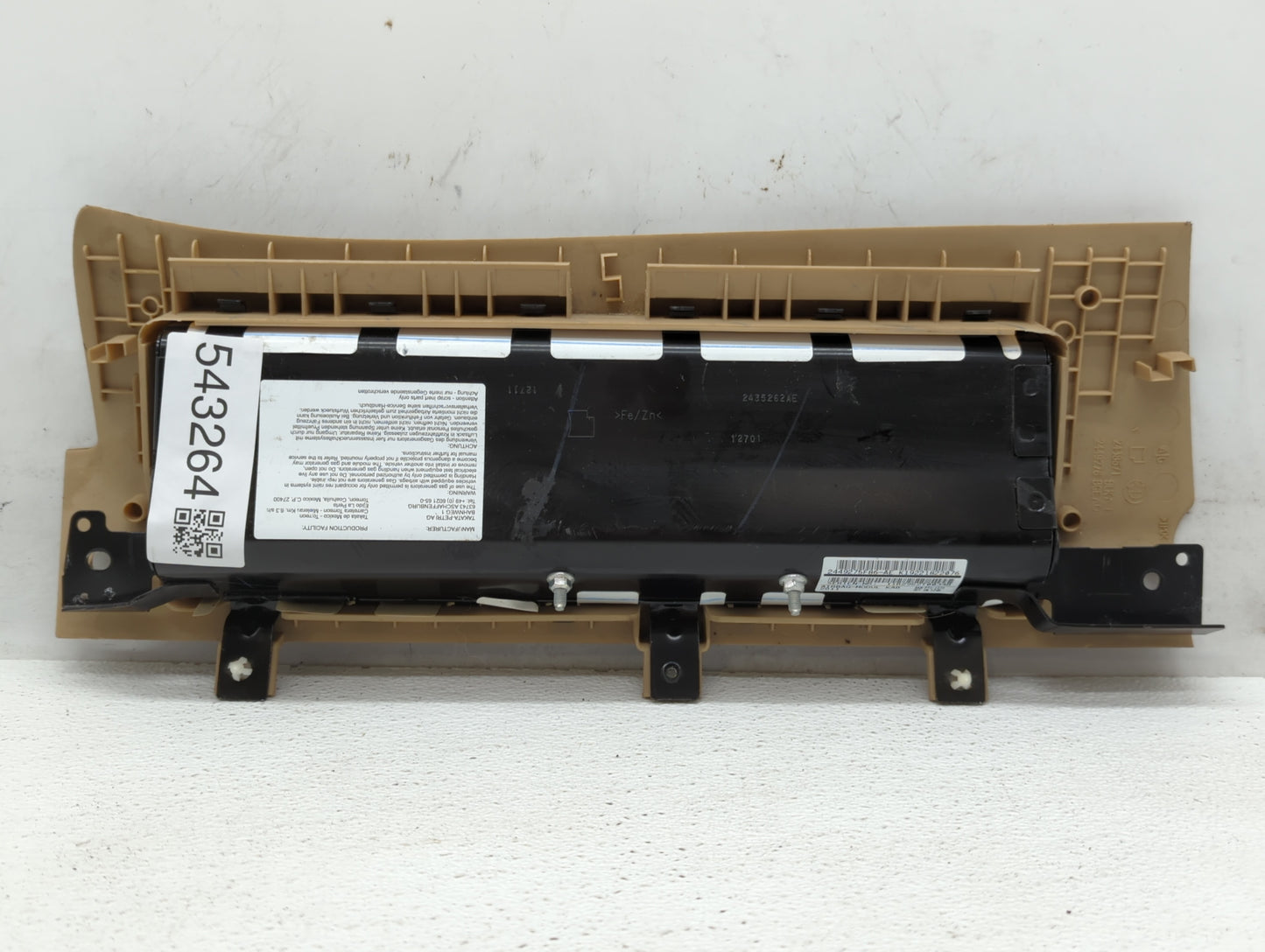 2012 Bmw X3 Air Bag Passenger Right Dashboard Oem - Oemusedautoparts1.com