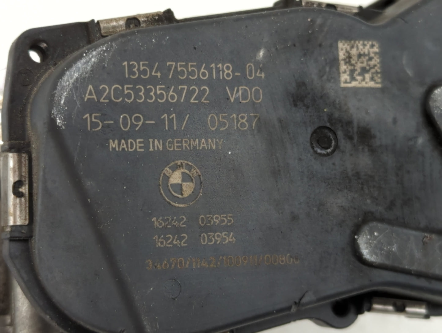 2007-2012 Bmw X3 Throttle Body P/N:1354 7756118-04 Fits Fits 2007 2008 2009 2010 2011 2012 2013 OEM Used Auto Parts - Oemuse