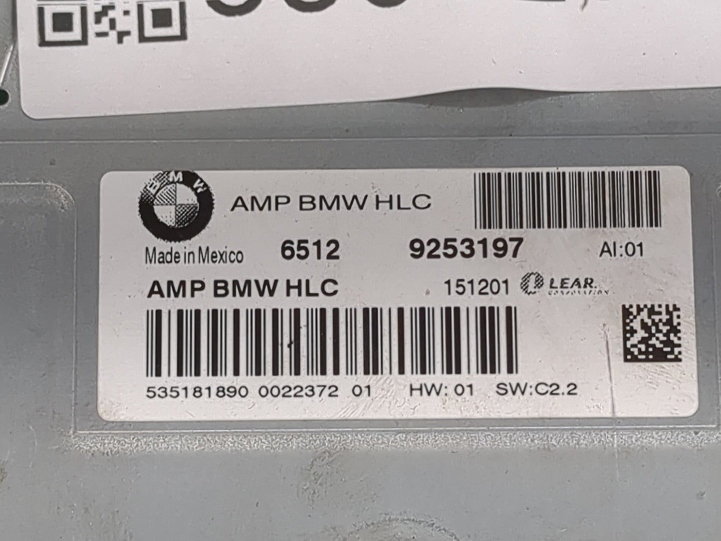 2012 Bmw X5 Radio Speaker Amplifier 9253197|535181890 - Oemusedautoparts1.com