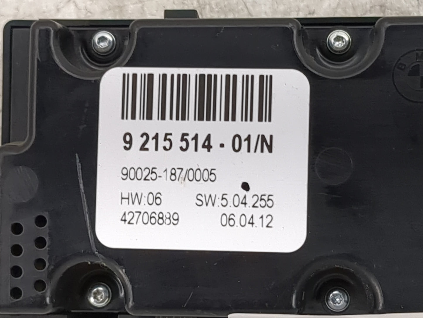 2007-2013 Bmw X5 Climate Control Module Temperature AC/Heater Replacement P/N:9 215 514 Fits OEM Used Auto Parts - Oemusedau