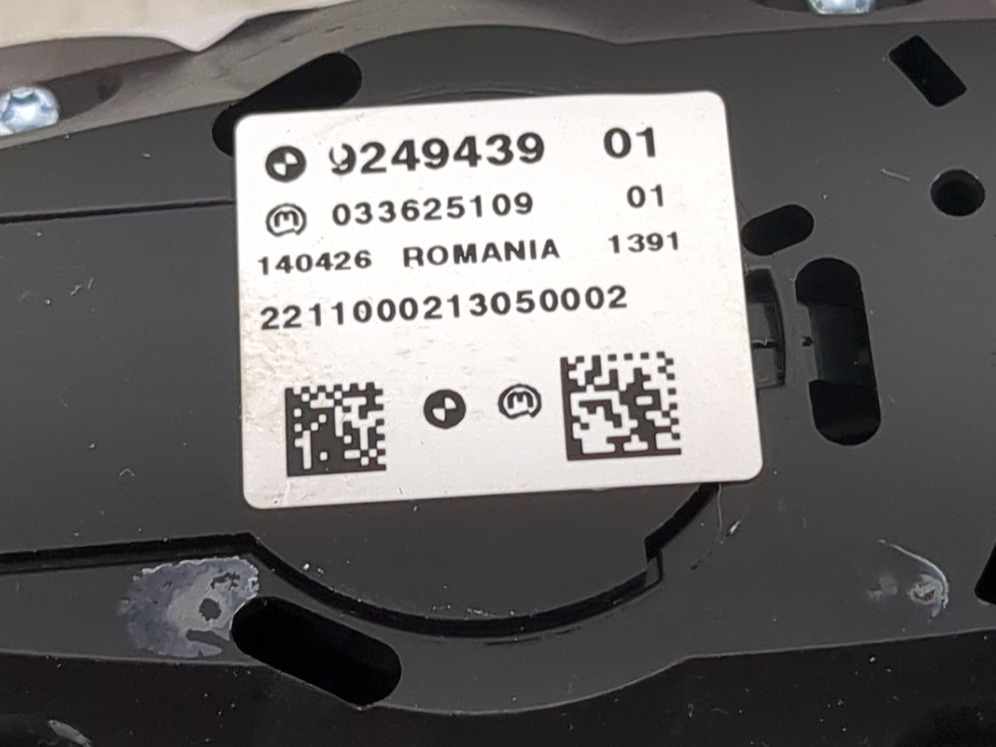 2012 Bmw X5 Radio AM FM Cd Player Receiver Replacement P/N:9249439 033625109 Fits OEM Used Auto Parts - Oemusedautoparts1.co