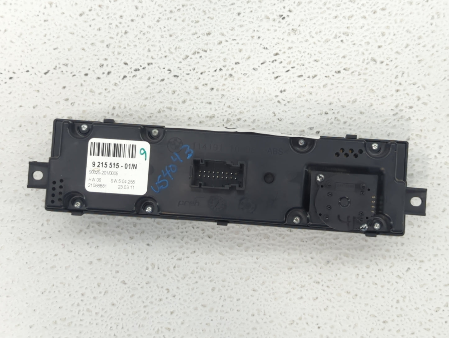 2007-2013 Bmw X5 Climate Control Module Temperature AC/Heater Replacement P/N:9 215 515 9 129 015 Fits OEM Used Auto Parts -