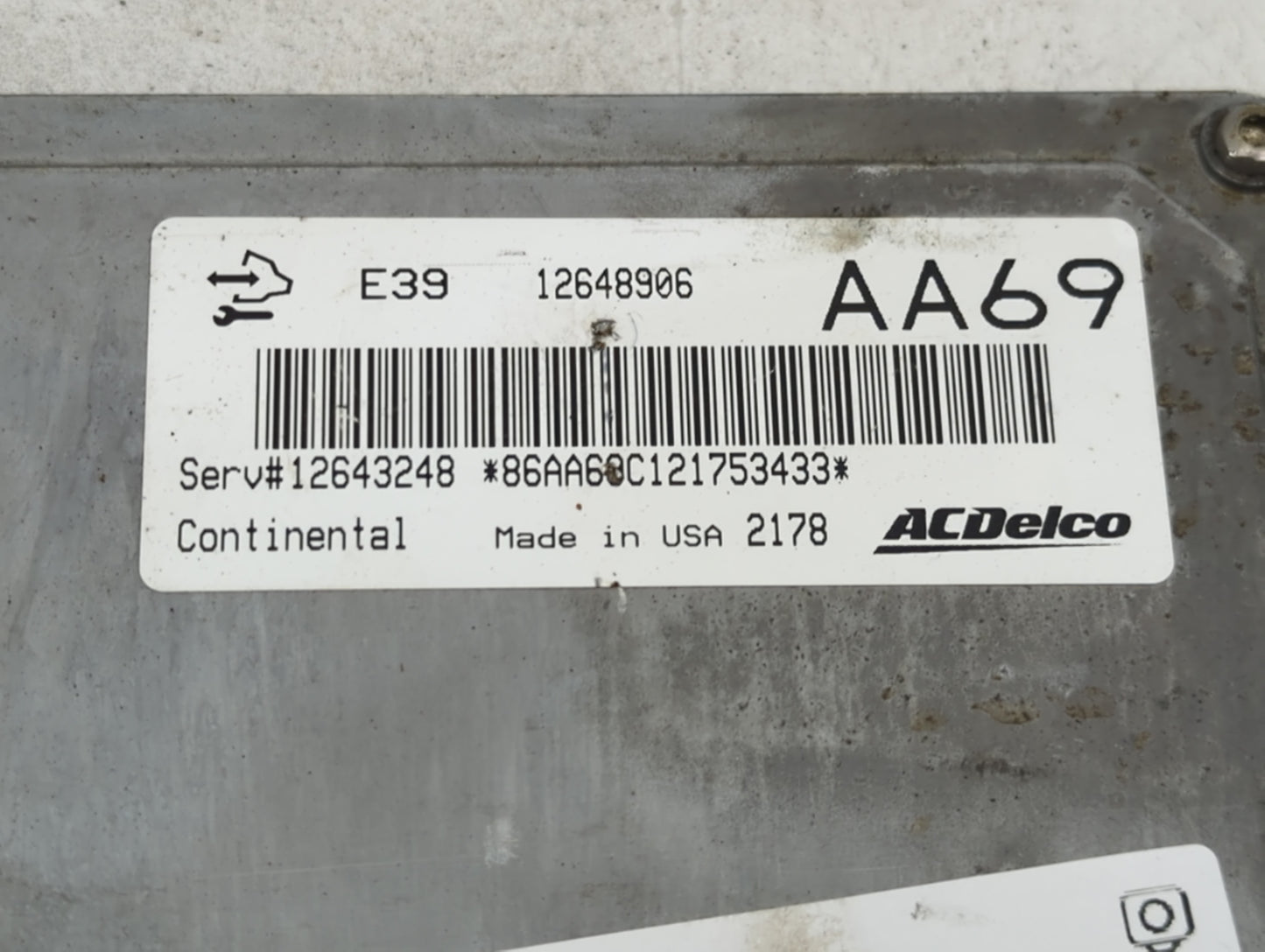 2012-2013 Buick Verano PCM Engine Control Computer ECU ECM PCU OEM P/N:12648906 Fits Fits 2012 2013 2014 2015 2016 OEM Used