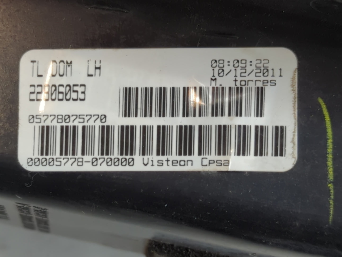 2008-2014 Cadillac Cts Tail Light Assembly Driver Left OEM P/N:22806053 05778075770 Fits Fits 2008 2009 2010 2011 2012 2013