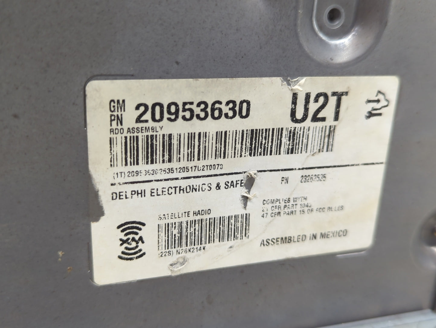 2008-2014 Cadillac Cts Radio AM FM Cd Player Receiver Replacement P/N:20953630 Fits Fits 2008 2009 2010 2011 2012 2013 2014