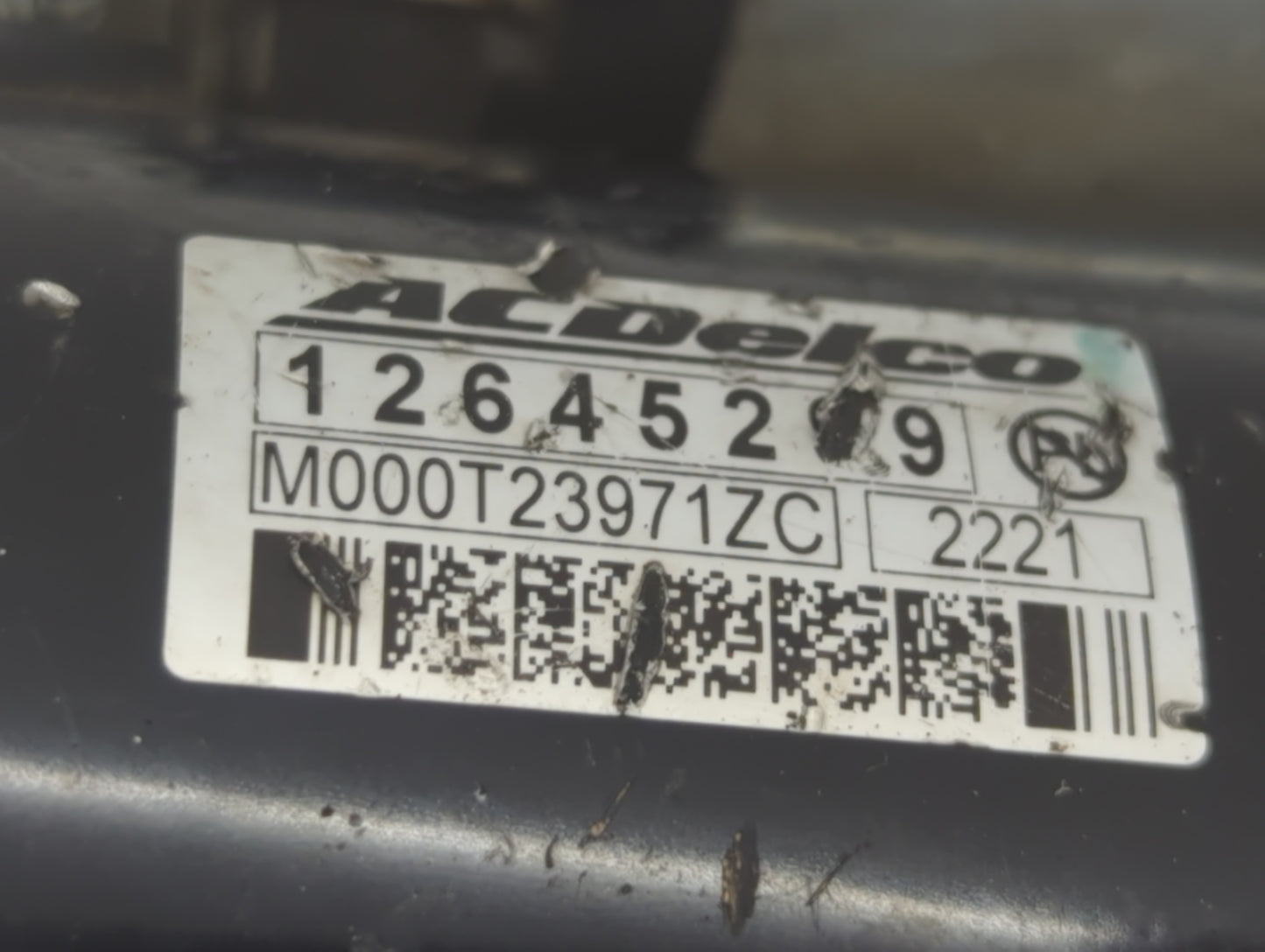 2012 Cadillac Cts Car Starter Motor Solenoid OEM P/N:12645299 Fits OEM Used Auto Parts - Oemusedautoparts1.com