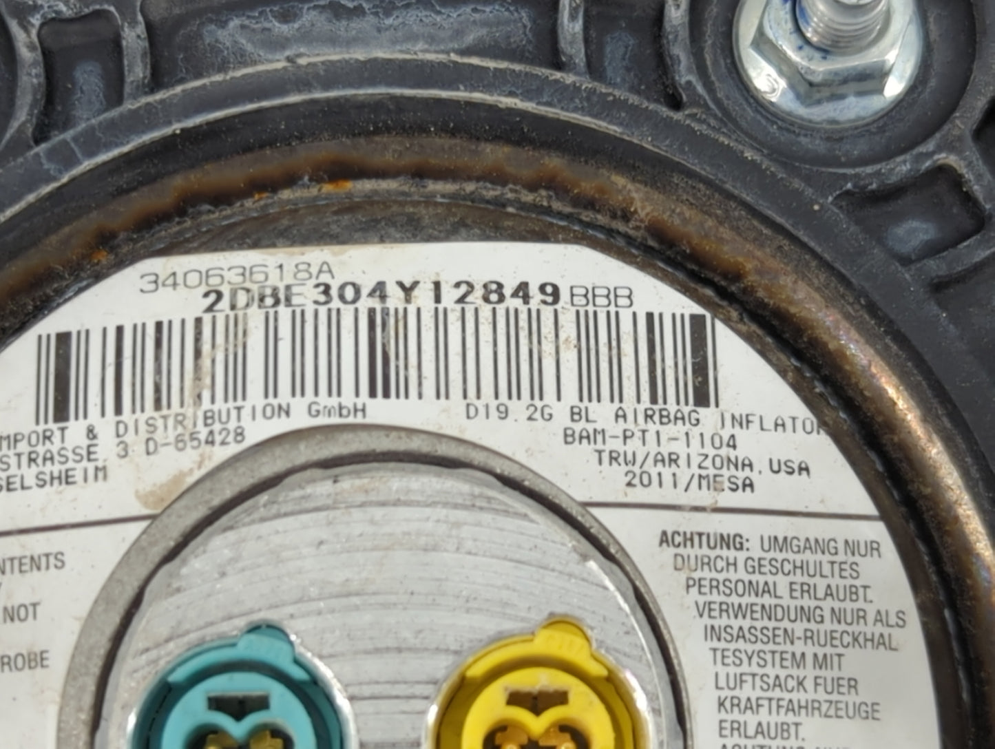 2011-2012 Cadillac Srx Air Bag Driver Left Steering Wheel Mounted 1466058 - Oemusedautoparts1.com