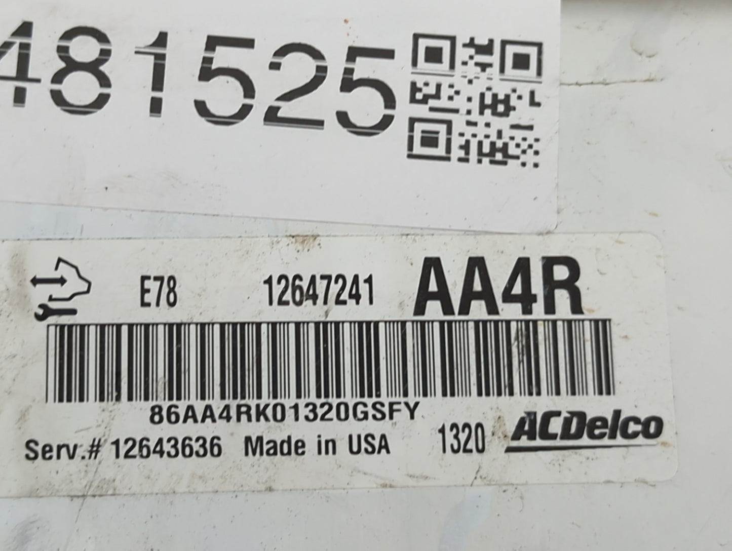 2012-2016 Chevrolet Cruze PCM Engine Control Computer ECU ECM PCU OEM P/N:12647241 12643636 Fits OEM Used Auto Parts - Oemus