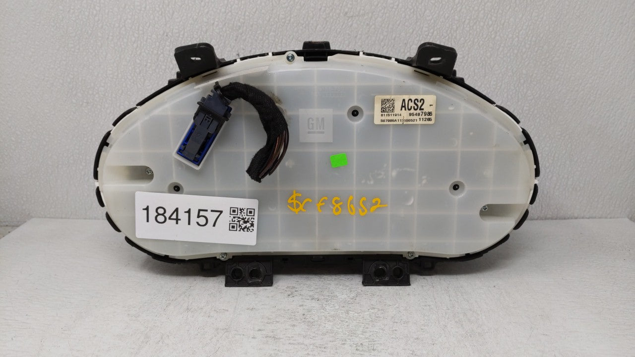 2012 Chevrolet Cruze Instrument Cluster Speedometer Gauges P/N:95940656 95487986 Fits OEM Used Auto Parts - Oemusedautoparts