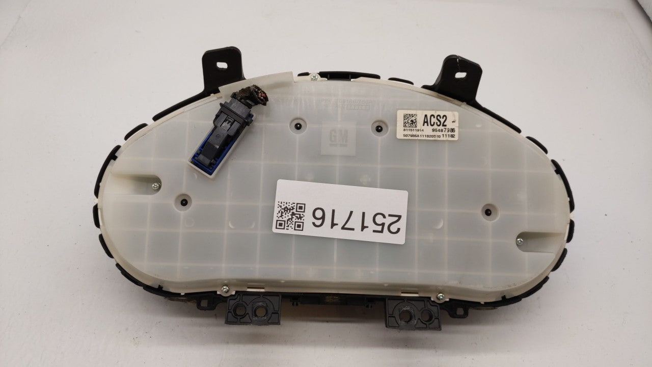 2012 Chevrolet Cruze Instrument Cluster Speedometer Gauges P/N:95940656 95487986 Fits OEM Used Auto Parts - Oemusedautoparts