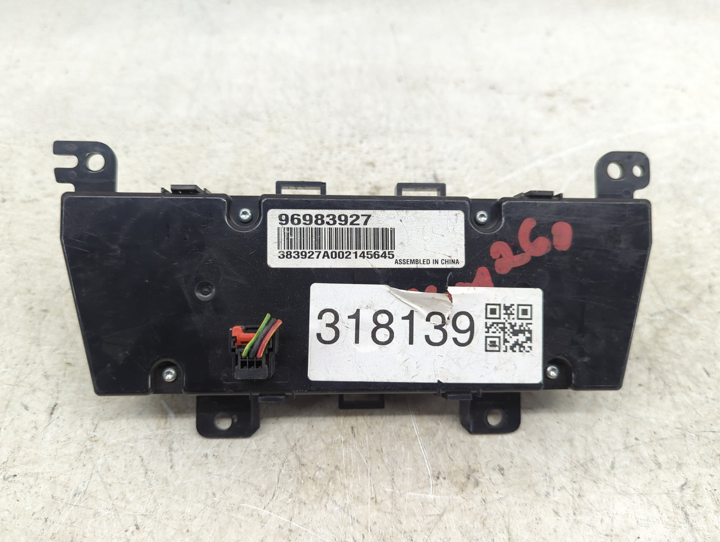 2011-2012 Chevrolet Cruze Climate Control Module Temperature AC/Heater Replacement P/N:96983927 Fits Fits 2011 2012 OEM Used