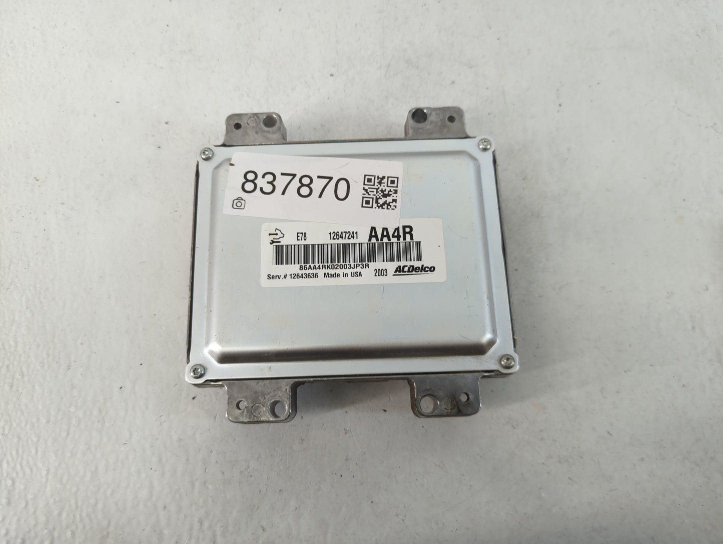 2012-2016 Chevrolet Cruze PCM Engine Control Computer ECU ECM PCU OEM P/N:E78 12647241 Fits Fits 2011 2012 2013 2014 2015 20