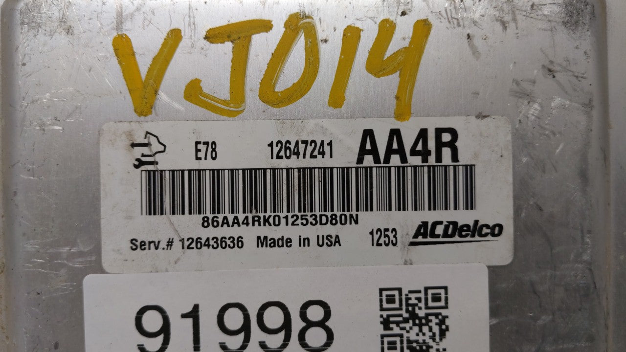 2012-2016 Chevrolet Cruze PCM Engine Control Computer ECU ECM PCU OEM P/N:12669325 12669749 Fits OEM Used Auto Parts - Oemus