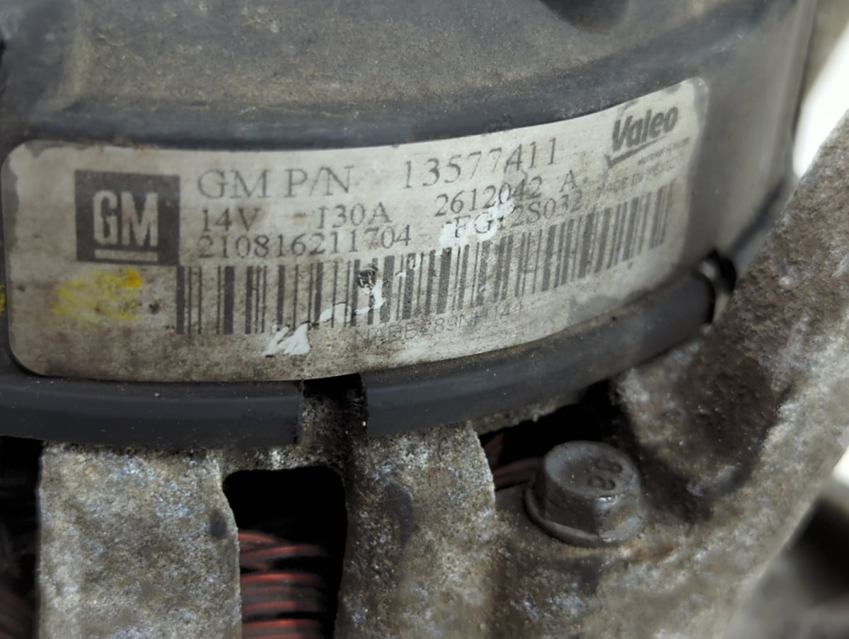 2011-2016 Chevrolet Cruze Alternator Replacement Generator Charging Assembly Engine OEM P/N:13577411 Fits OEM Used Auto Part