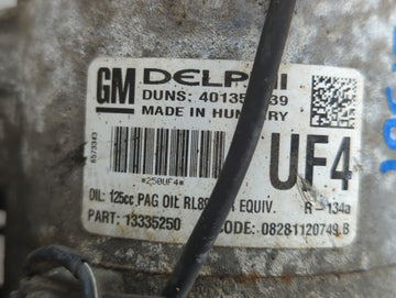 2012-2016 Chevrolet Cruze Air Conditioning A/c Ac Compressor Oem