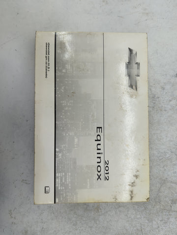 2012 Chevrolet Equinox Owners Manual Book Guide P/N:22862218 OEM Used Auto Parts